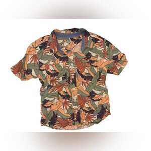 Boys Wonder Nation Hawaiian tropical Short sleeve button down shirt